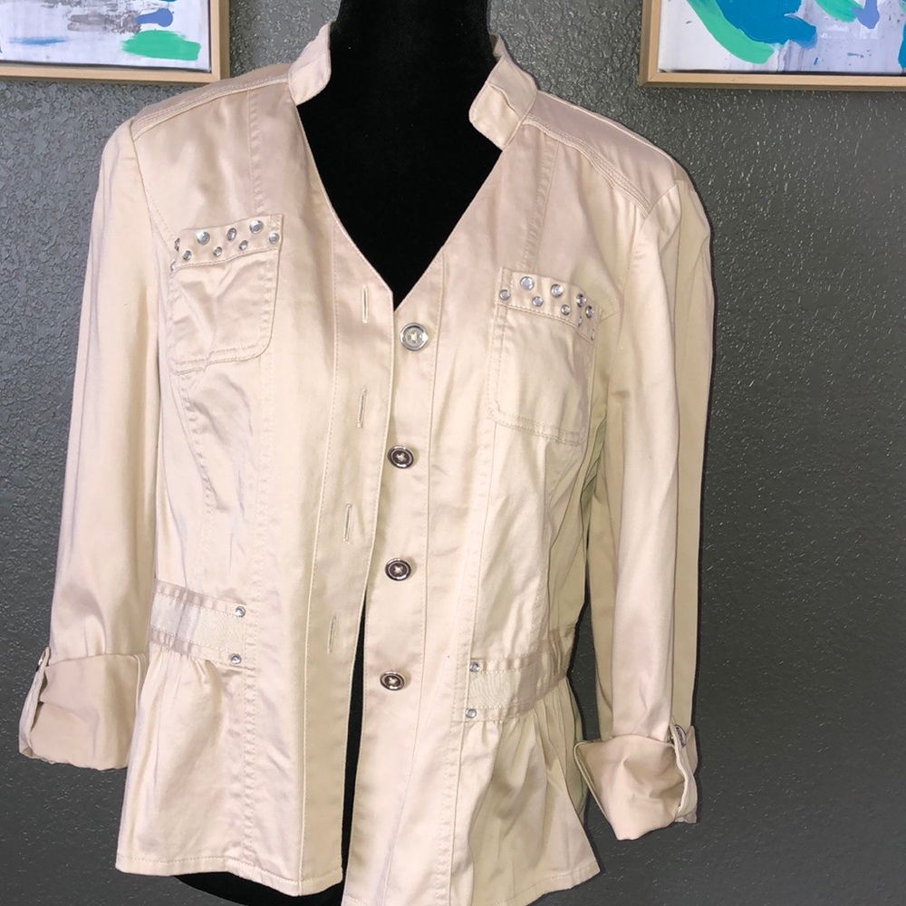 WHBM Cream jacket size 14